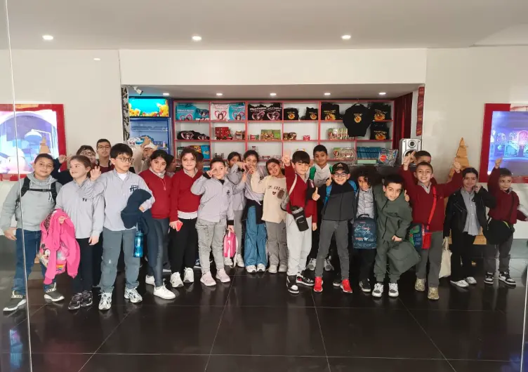 Students and staff on an educational trip